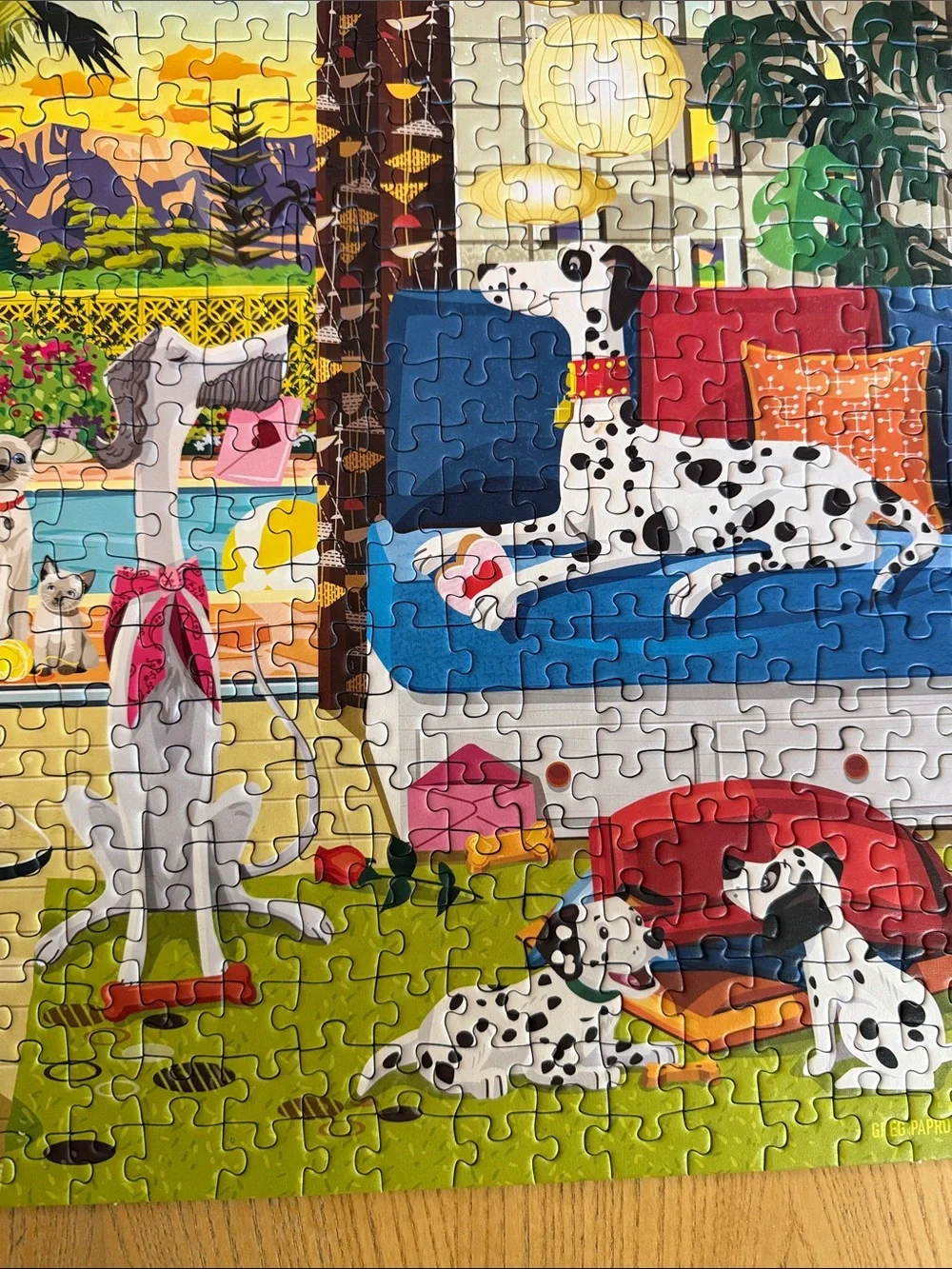 Puzzle by Ravensburger. 500ct. Pets of Palm Springs